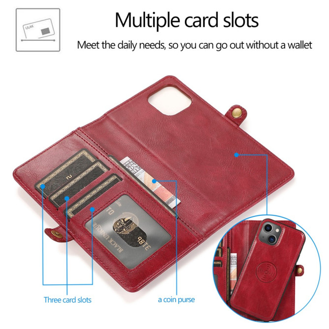 Housse iPhone 13 mini Portefeuille Détachable Modèle 2