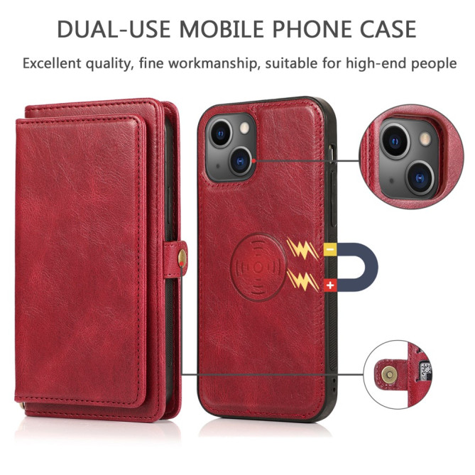 Housse iPhone 13 mini Portefeuille Détachable Modèle 2