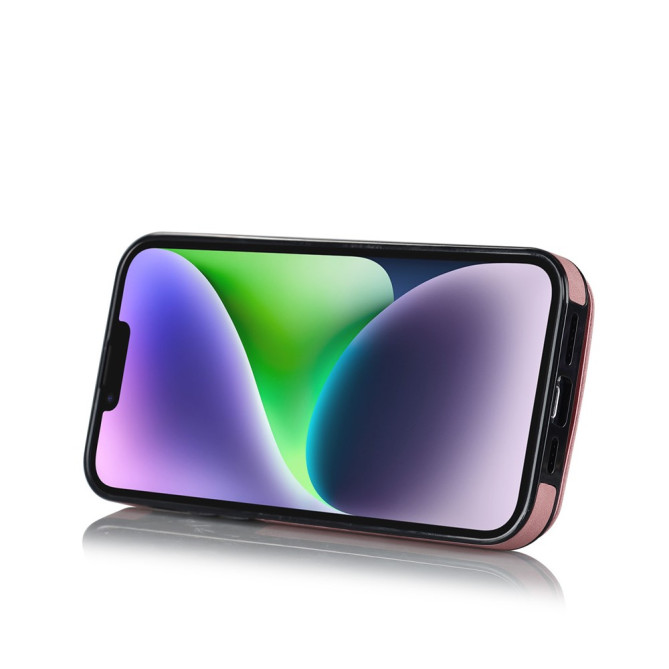 Coque iPhone 13 mini Portefeuille Zippé Anneau