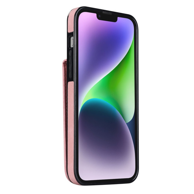 Coque iPhone 13 mini Portefeuille Zippé Anneau