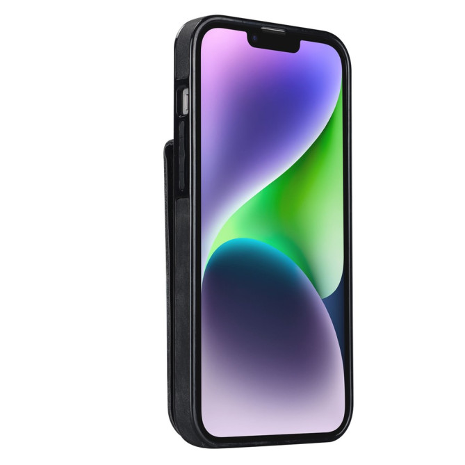 Coque iPhone 13 mini Portefeuille Zippé Anneau