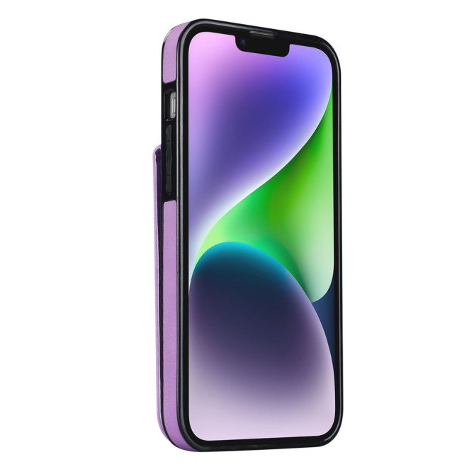 Coque iPhone 13 mini Portefeuille Zippé Anneau