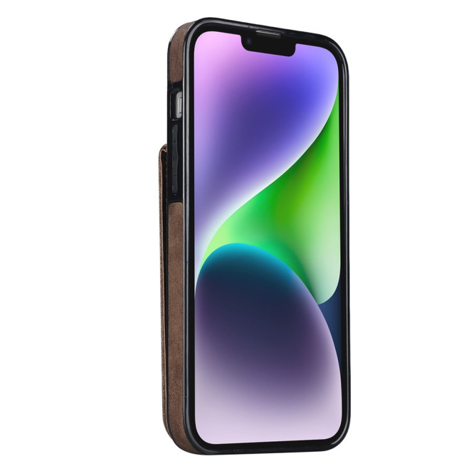 Coque iPhone 13 mini Portefeuille Zippé Anneau