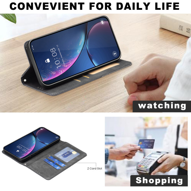 Housse Samsung Galaxy A37 Géométrique Portefeuille