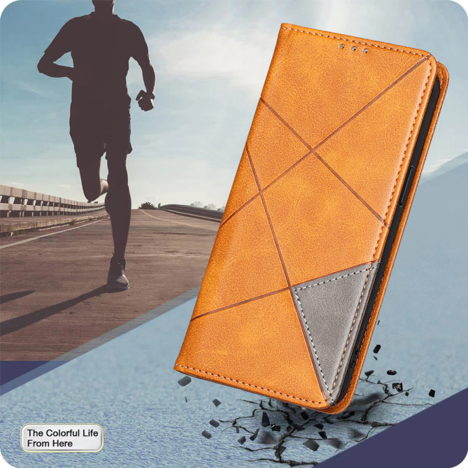 Housse Samsung Galaxy A37 Géométrique Portefeuille