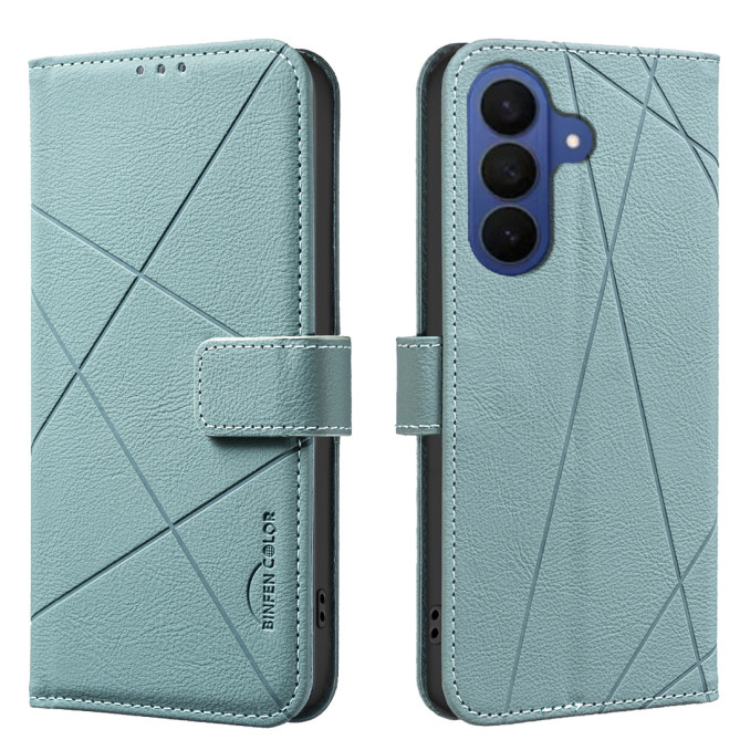 Housse Samsung Galaxy A37 BINFEN BF35 Géométrique Portefeuille RFID
