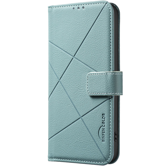 Housse Samsung Galaxy A37 BINFEN BF35 Géométrique Portefeuille RFID