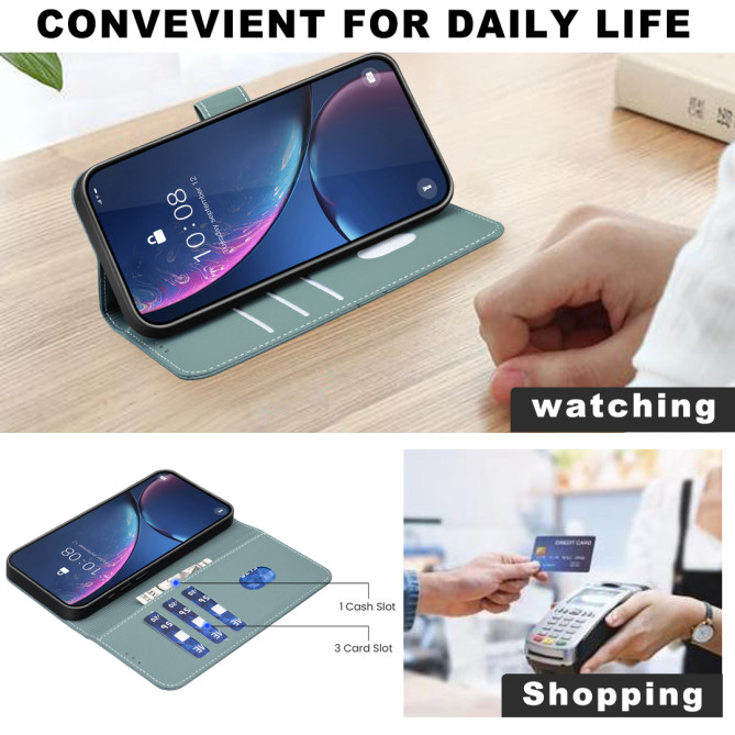 Housse Samsung Galaxy A37 BINFEN BF35 Géométrique Portefeuille RFID