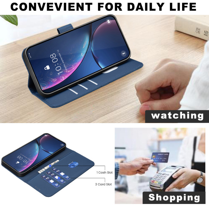 Housse Samsung Galaxy A37 BINFEN BF35 Géométrique Portefeuille RFID