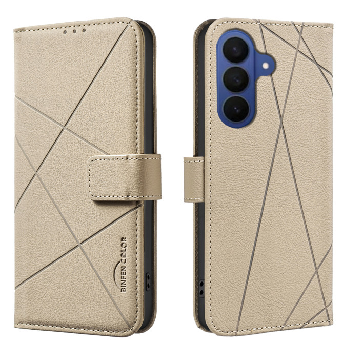 Housse Samsung Galaxy A37 BINFEN BF35 Géométrique Portefeuille RFID