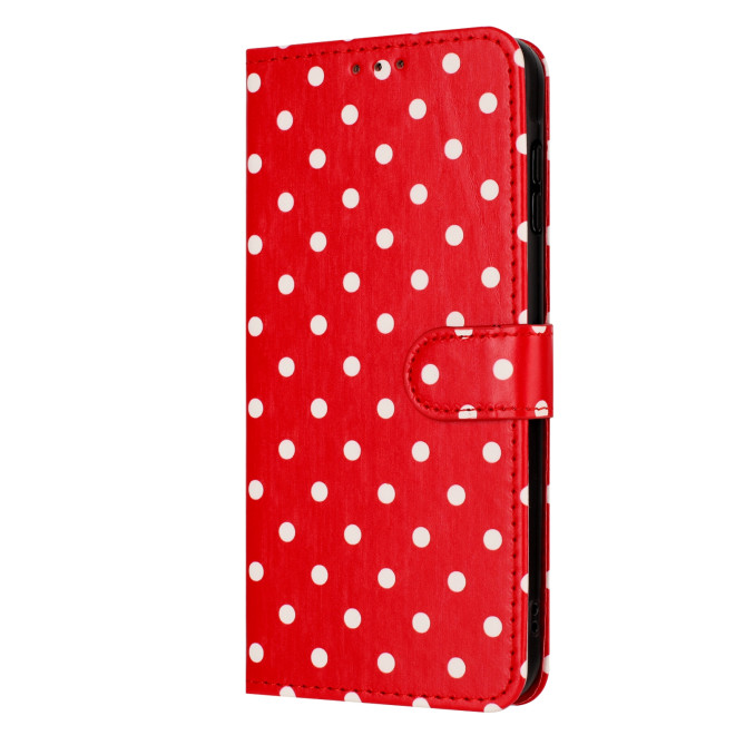 Housse Samsung Galaxy A37 Pois Portefeuille Support