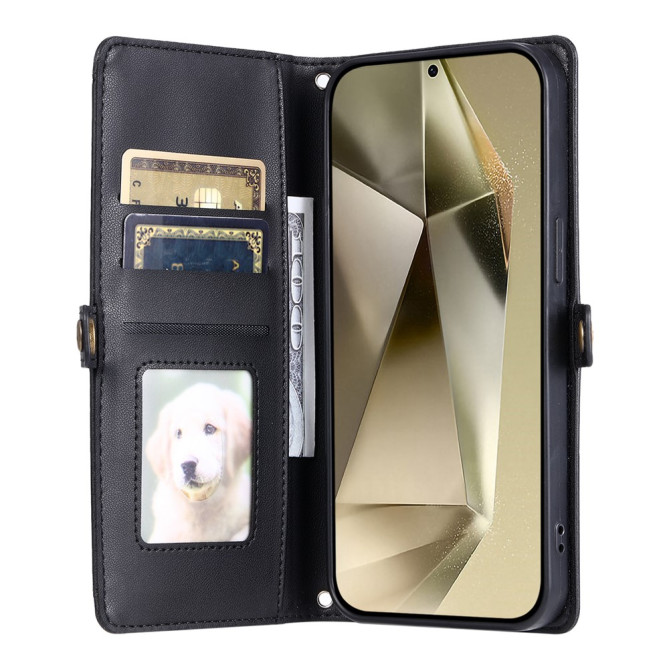 Housse Samsung Galaxy A37 Portefeuille Support avec Dragonne