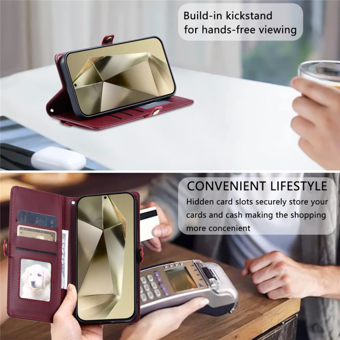 Housse Samsung Galaxy A37 Portefeuille Support avec Dragonne