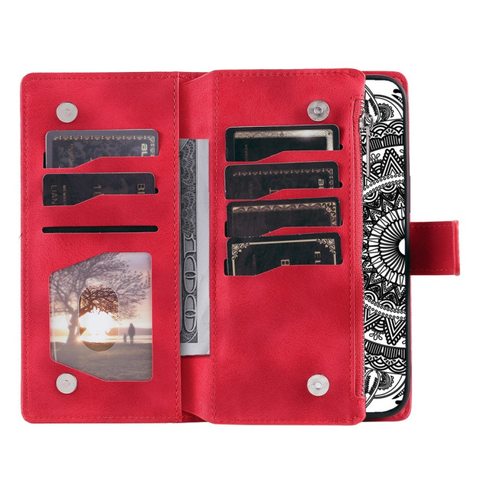 Housse Samsung Galaxy A37 Mandala Floral Portefeuille Dragonne