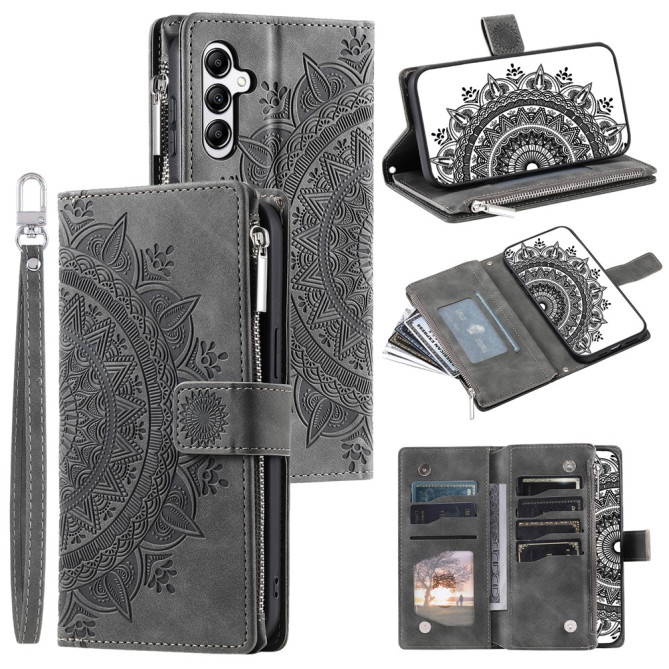 Housse Samsung Galaxy A37 Mandala Floral Portefeuille Dragonne