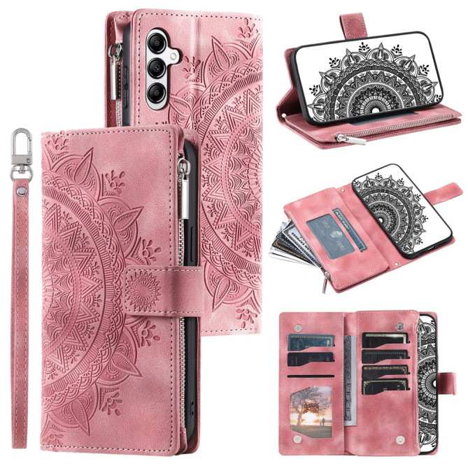 Housse Samsung Galaxy A37 Mandala Floral Portefeuille Dragonne