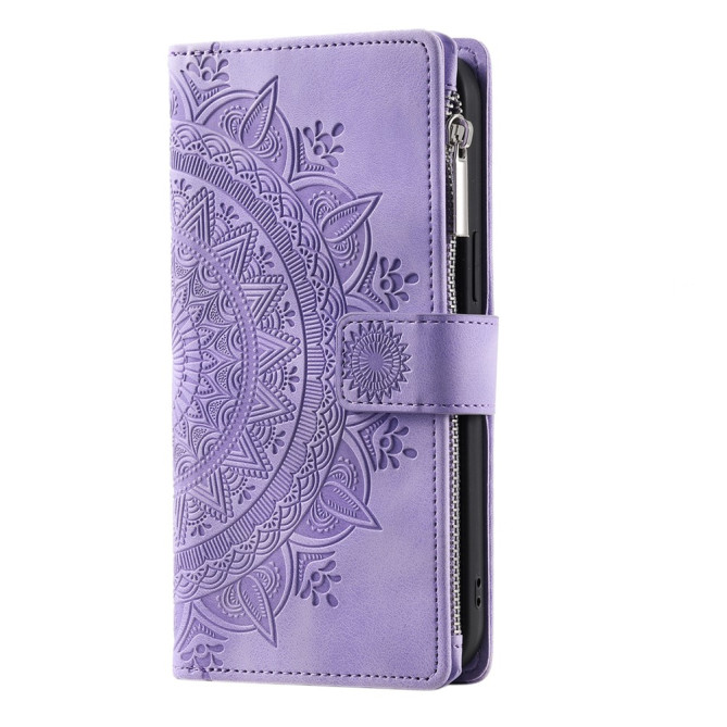 Housse Samsung Galaxy A37 Mandala Floral Portefeuille Dragonne