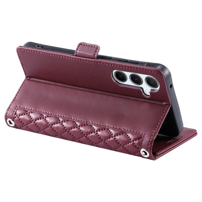 Housse Samsung Galaxy A37 Losange Portefeuille Support Dragonne