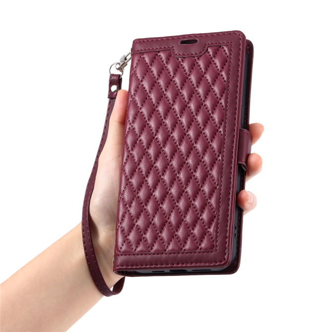 Housse Samsung Galaxy A37 Losange Portefeuille Support Dragonne