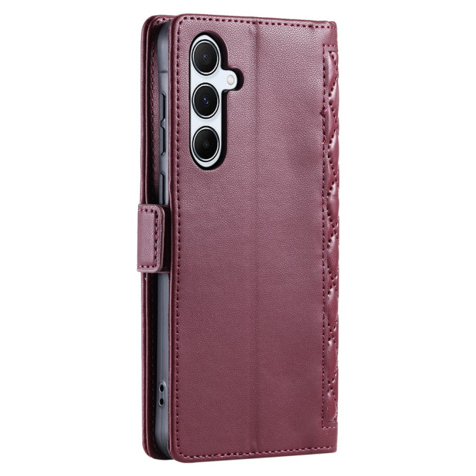 Housse Samsung Galaxy A37 Losange Portefeuille Support Dragonne