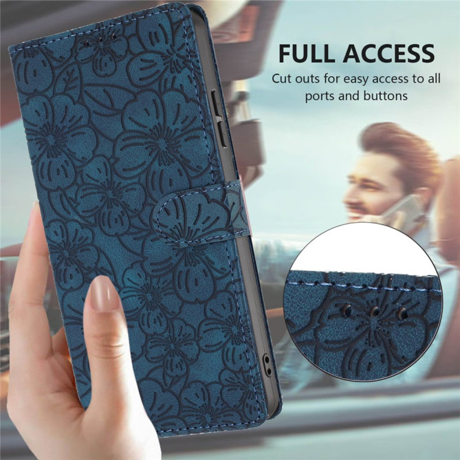 Housse Samsung Galaxy A37 Fleurs de Cerisier Portefeuille Support Dragonne