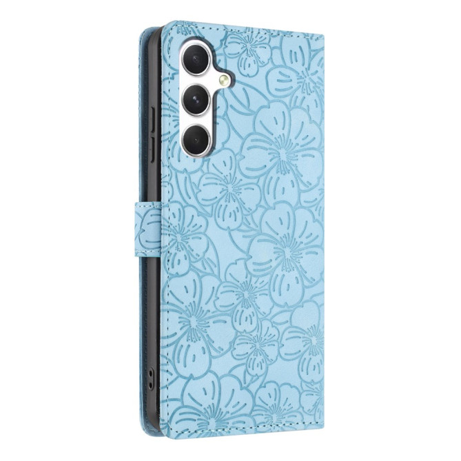 Housse Samsung Galaxy A37 Fleurs de Cerisier Portefeuille Support Dragonne