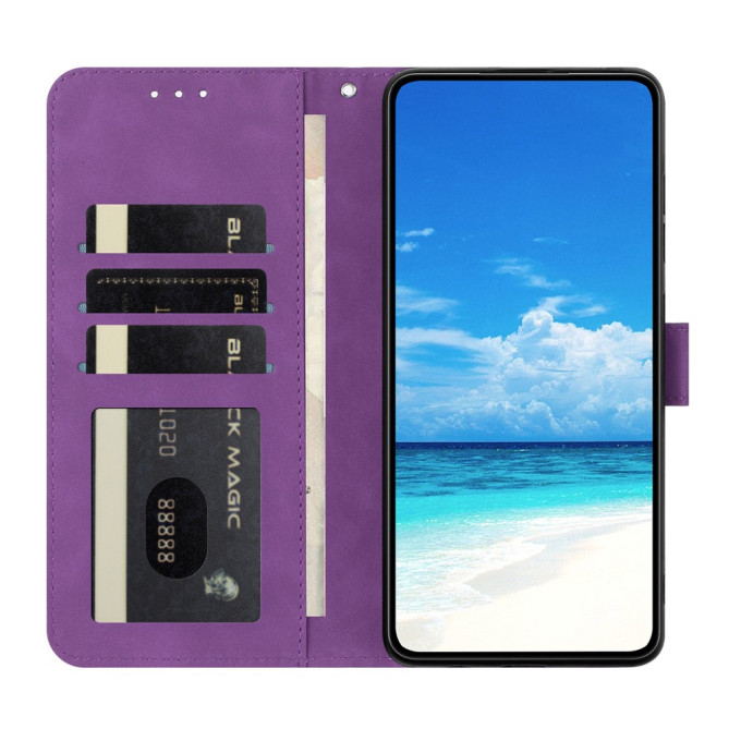 Housse Samsung Galaxy A37 Papillon Floral Portefeuille Support