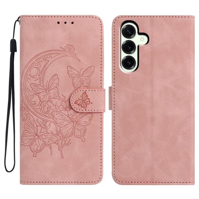 Housse Samsung Galaxy A37 Papillon Floral Portefeuille Support