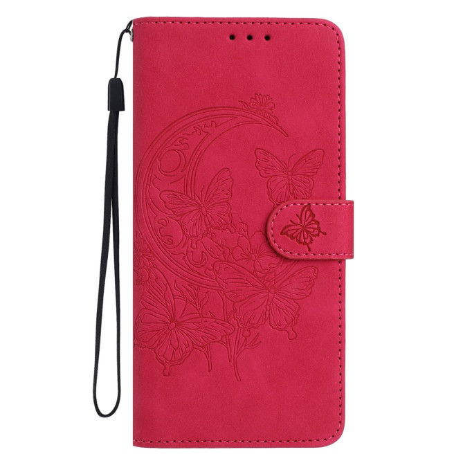 Housse Samsung Galaxy A37 Papillon Floral Portefeuille Support