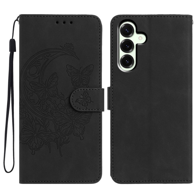 Housse Samsung Galaxy A37 Papillon Floral Portefeuille Support