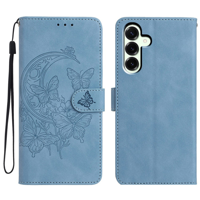 Housse Samsung Galaxy A37 Papillon Floral Portefeuille Support