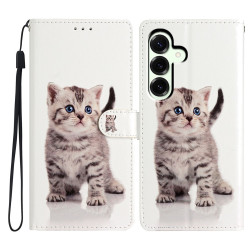 Housse Samsung Galaxy A37 Chat Mignon Portefeuille Support Dragonne