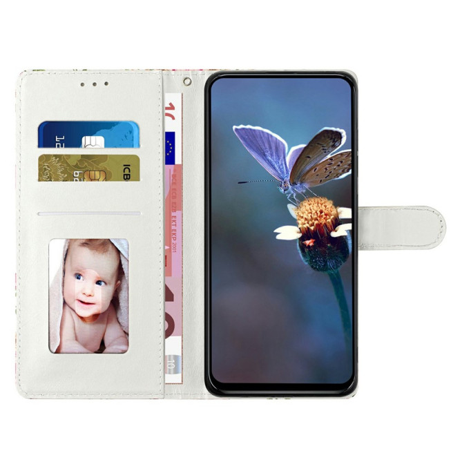 Housse Samsung Galaxy A37 Papillon Portefeuille Support Dragonne