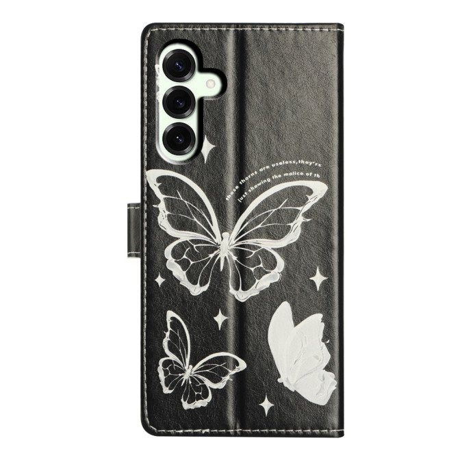 Housse Samsung Galaxy A37 Papillon Portefeuille Support Dragonne