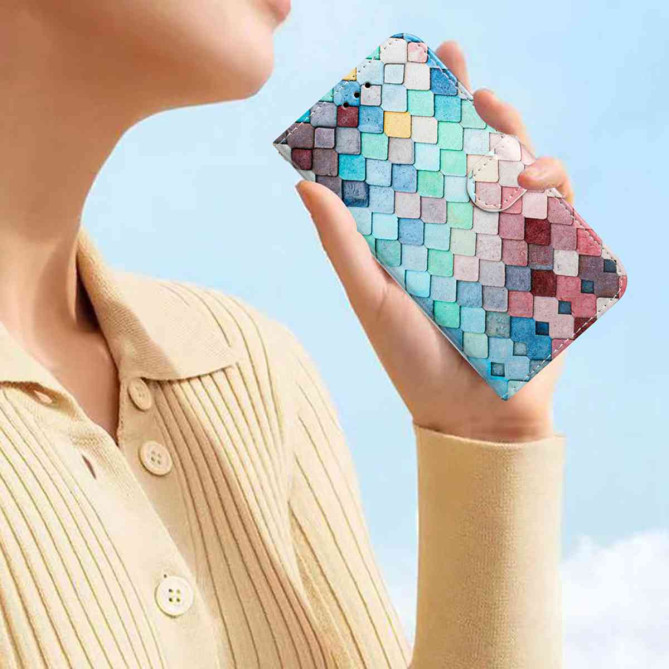 Housse Samsung Galaxy A37 Grille Portefeuille Support Dragonne