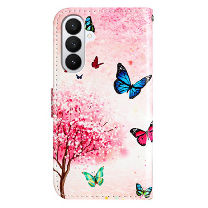 Housse Samsung Galaxy A37 Cerisier Portefeuille Support Dragonne