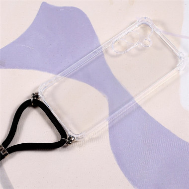 Coque Samsung Galaxy A37 Transparente avec Lanière