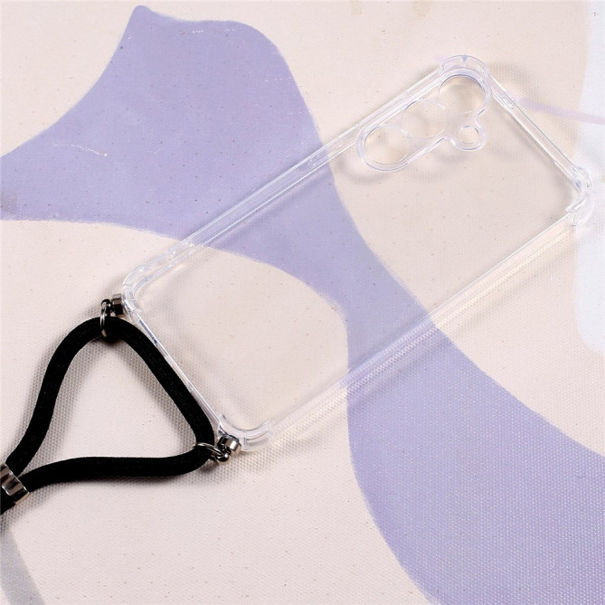 Coque Samsung Galaxy A37 Transparente avec Lanière