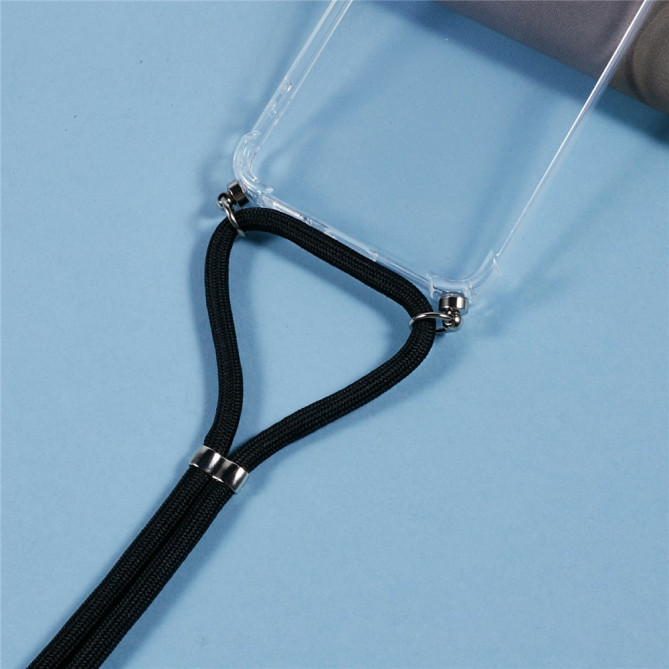 Coque Samsung Galaxy A37 Transparente avec Lanière