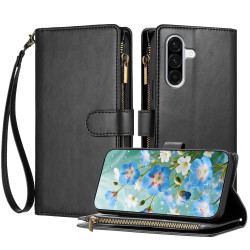 Housse Samsung Galaxy A37 Portefeuille Fermeture Éclair Anti-Chocs