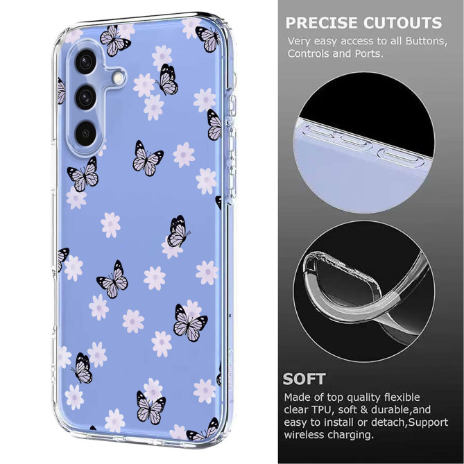 Coque Samsung Galaxy A37 Papillon Floral BRIA