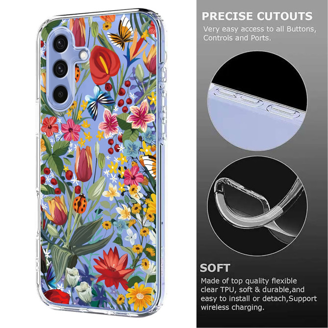 Coque Samsung Galaxy A37 Papillon Floral CARA