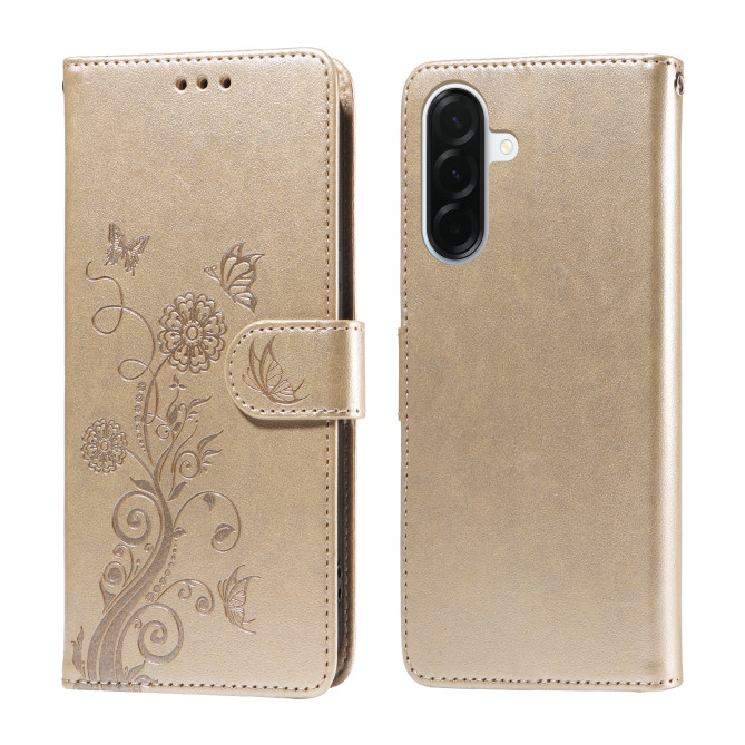 Housse Samsung Galaxy A37 Papillon Floral Portefeuille Support ALBA