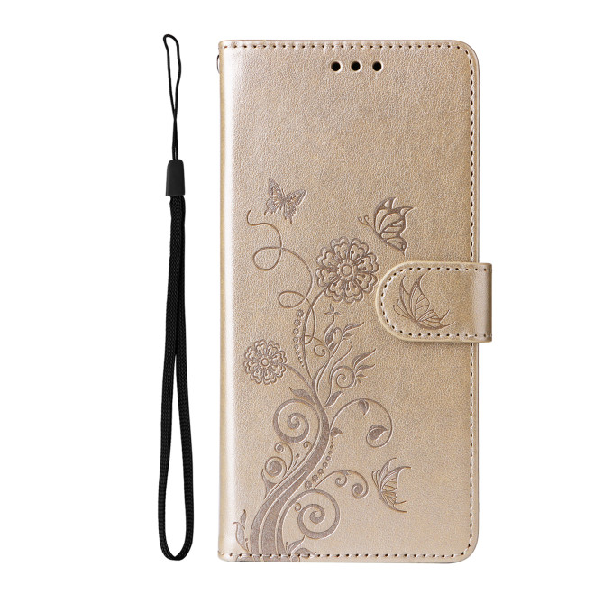 Housse Samsung Galaxy A37 Papillon Floral Portefeuille Support ALBA