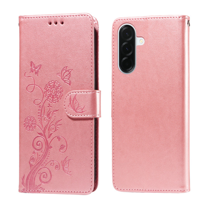 Housse Samsung Galaxy A37 Papillon Floral Portefeuille Support ALBA