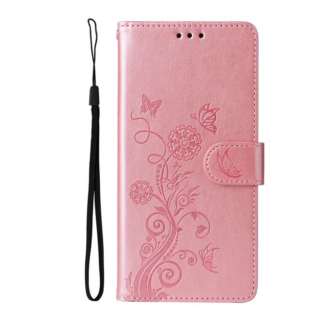 Housse Samsung Galaxy A37 Papillon Floral Portefeuille Support ALBA