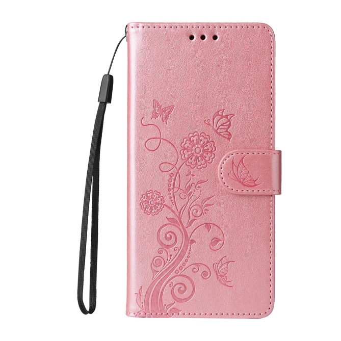 Housse Samsung Galaxy A37 Papillon Floral Portefeuille Support ALBA