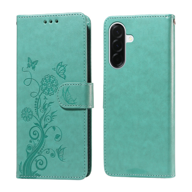 Housse Samsung Galaxy A37 Papillon Floral Portefeuille Support ALBA