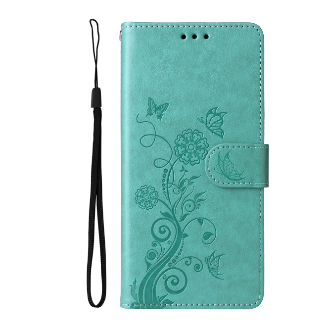 Housse Samsung Galaxy A37 Papillon Floral Portefeuille Support ALBA