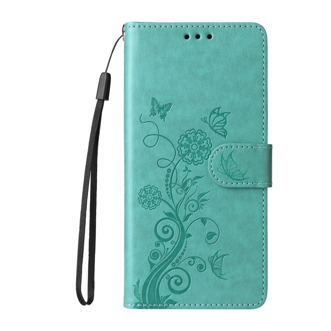 Housse Samsung Galaxy A37 Papillon Floral Portefeuille Support ALBA